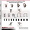 Service Caster 3 Inch 316SS Maroon Polyurethane 3/8 Inch Threaded Stem Caster Lock Brake, 2PK SS316TSTTL20S314-PPUB-MRN-381615-2S2 - alternate 3